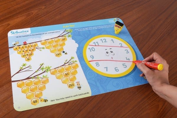 Skillmatics Educational Game : Math Master | Reusable Activity Mats with 2 Dry Erase Markers | Gifts & Learning Tools for Ages 6-9 - Image 5