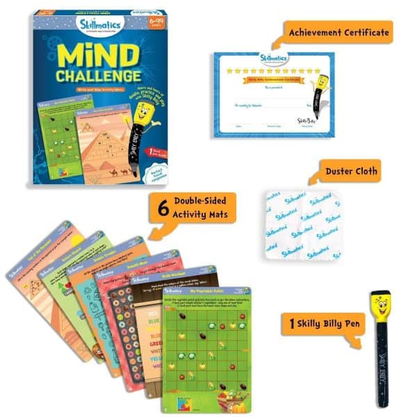 Mind Challenge - Test Your Mind And Keep You Engaged For Hours - Write and Wipe Activity Game For Kids - Image 3