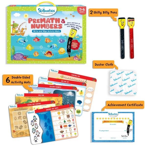 Pre-Math And Numbers - Build A Strong Foundation For Learning Math - Write and Wipe Activity Game For Kids - Image 3