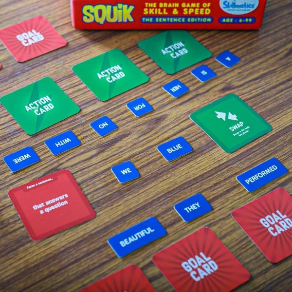 SQUIK The Sentence Edition - Fun & Fast Paced Educational Sentence Game for Kids - Image 4